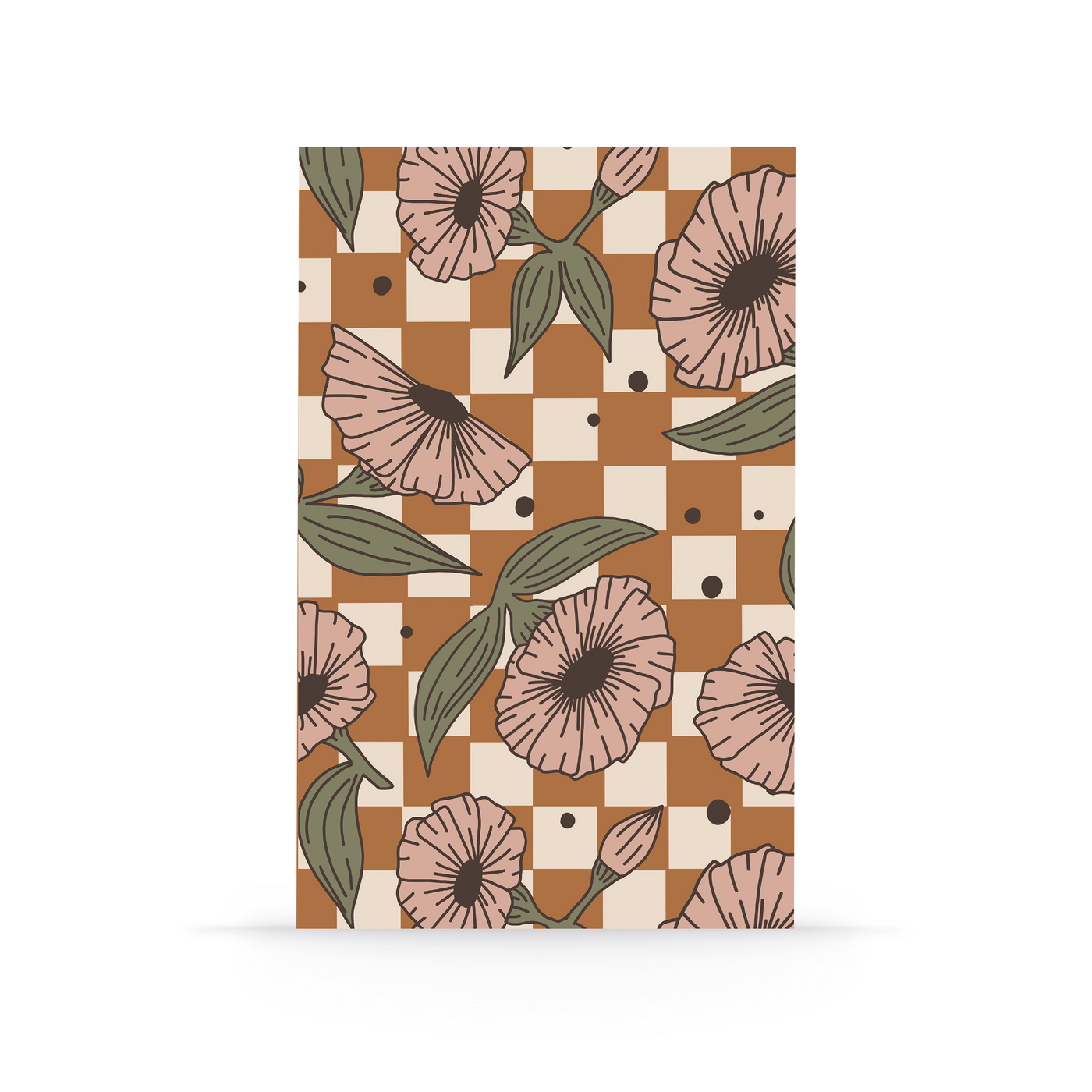 Denik Checks and Flowers Classic Layflat Notebook - Simple Good