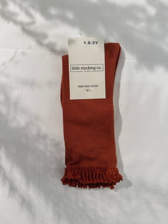 Lace Top Knee High Socks for Babies