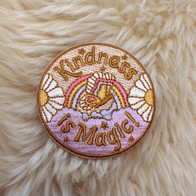 Kindness is Magic Patches - Iron On Patches - Embroidered Patches - Kindness i - Simple Good
