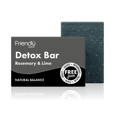 Friendly Soap Detox Bar - Rosemary & Lime with Activated Charcoal - Simple Good