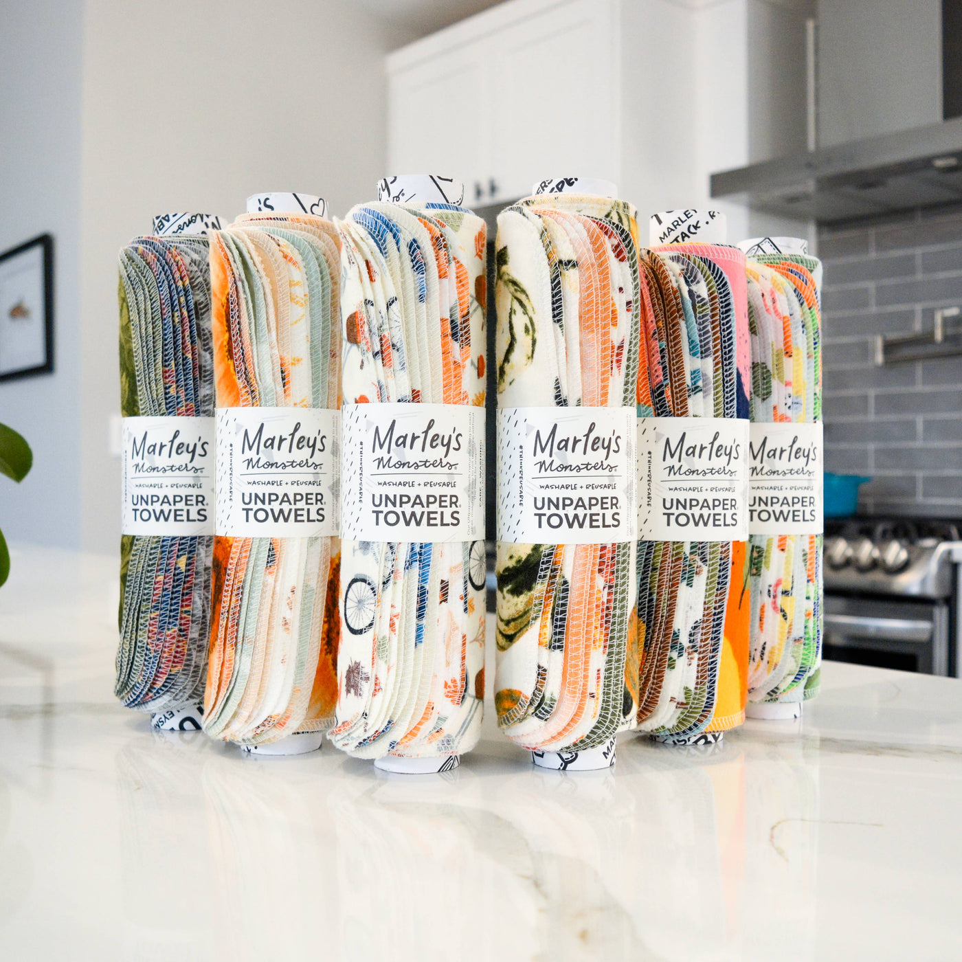 Marley's Monsters Wholesale Set of 6 rolls UNpaper® Towels: Fall Bundle - Simple Good