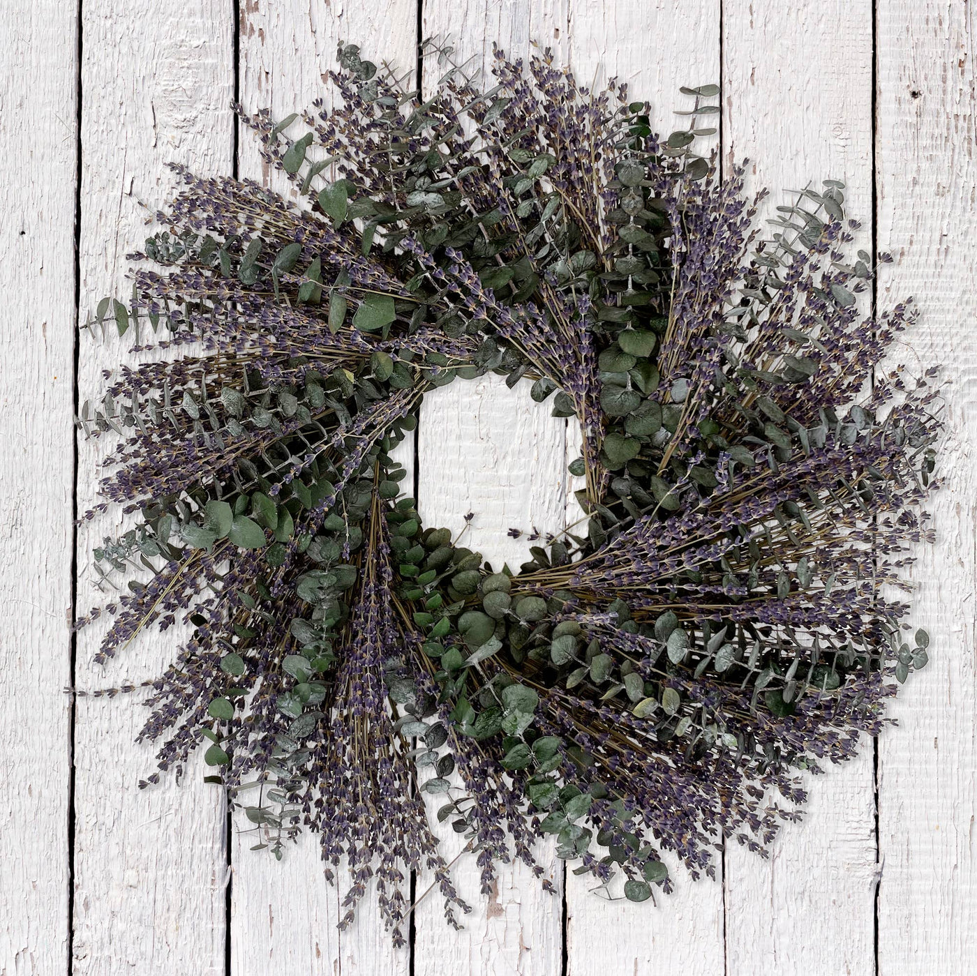Andaluca 18" French Lavender & Baby Eucalyptus Wreath - Simple Good