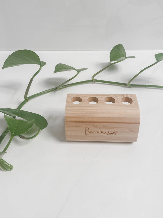 Bamboo Toothbrush Stands