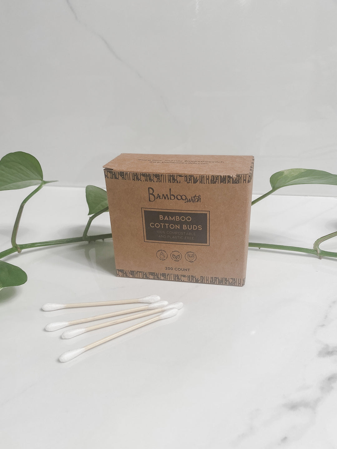 Bamboo Cotton Swabs
