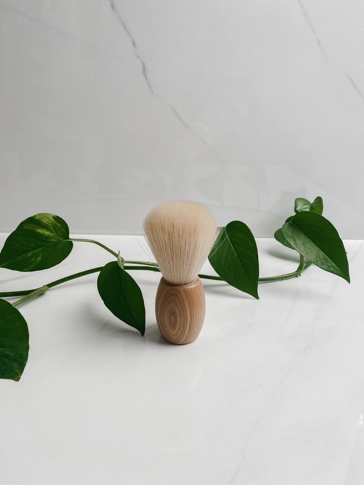 Vegan Package Free Shave Brush With Wood Handle