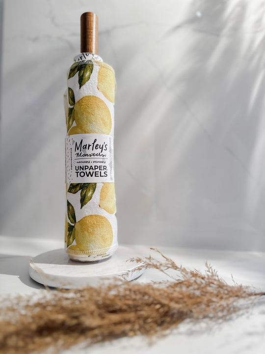 Prerolled Vintage Lemon UNpaper Towels