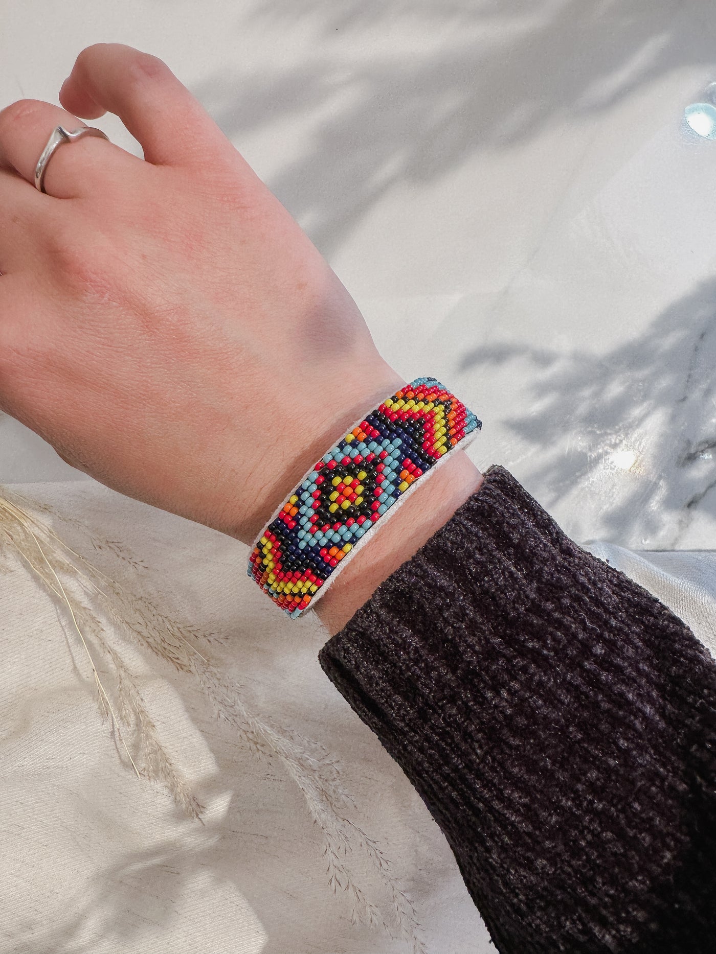 bead corner Seed Beaded Cuff Bracelet - Simple Good