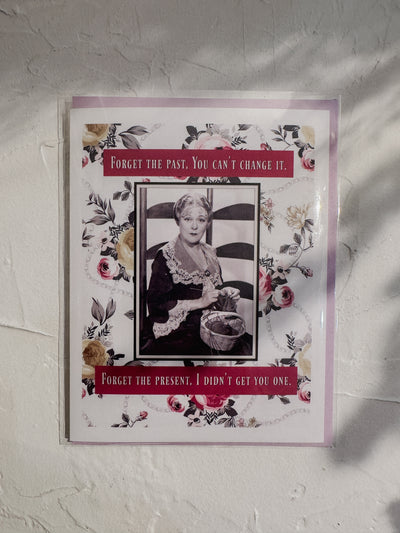 Umlaut Brooklyn Forget the Past Birthday Vintage Card - Simple Good