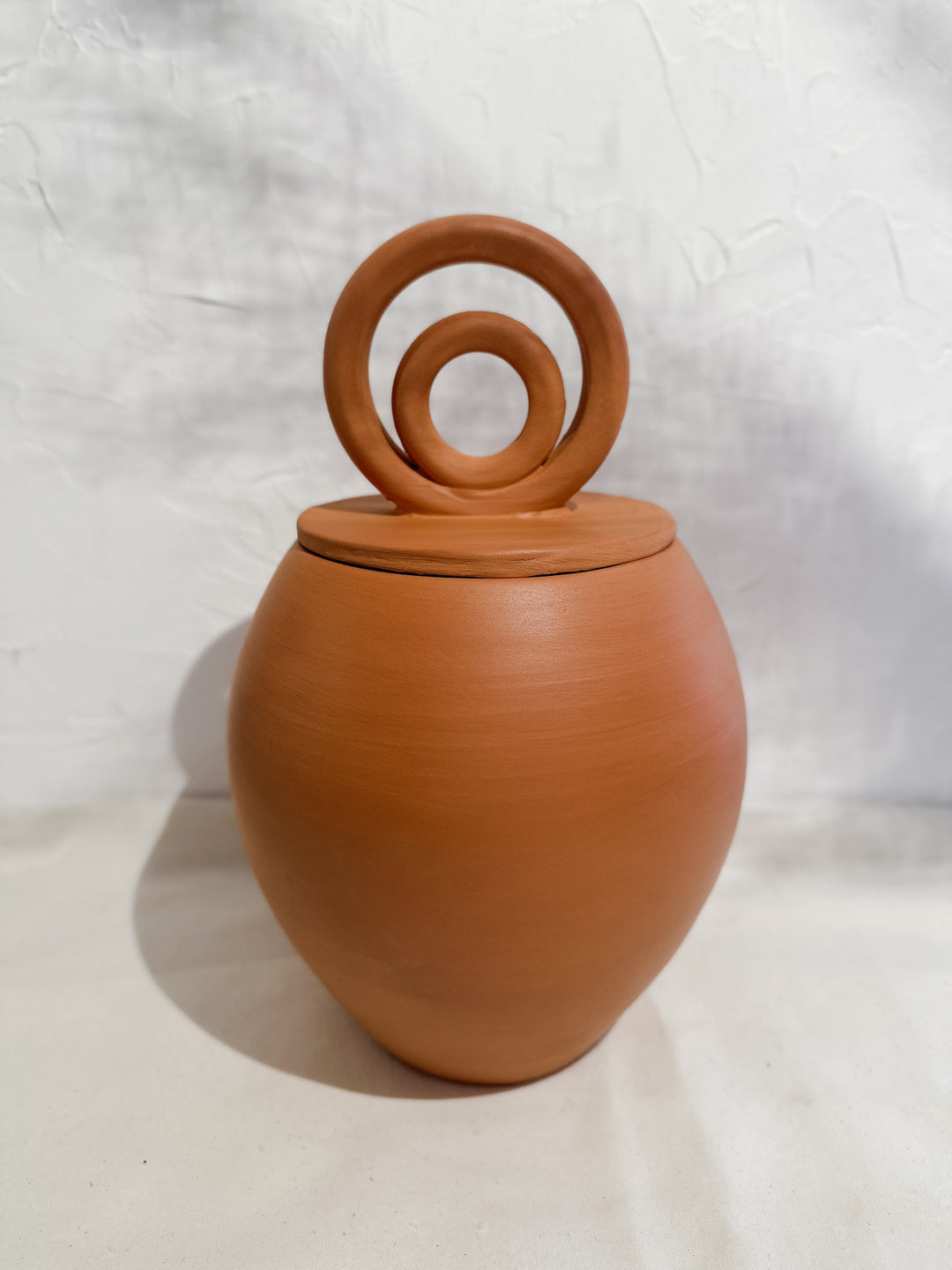 Roca Caus Terracotta Jar with Arches Lid - Simple Good