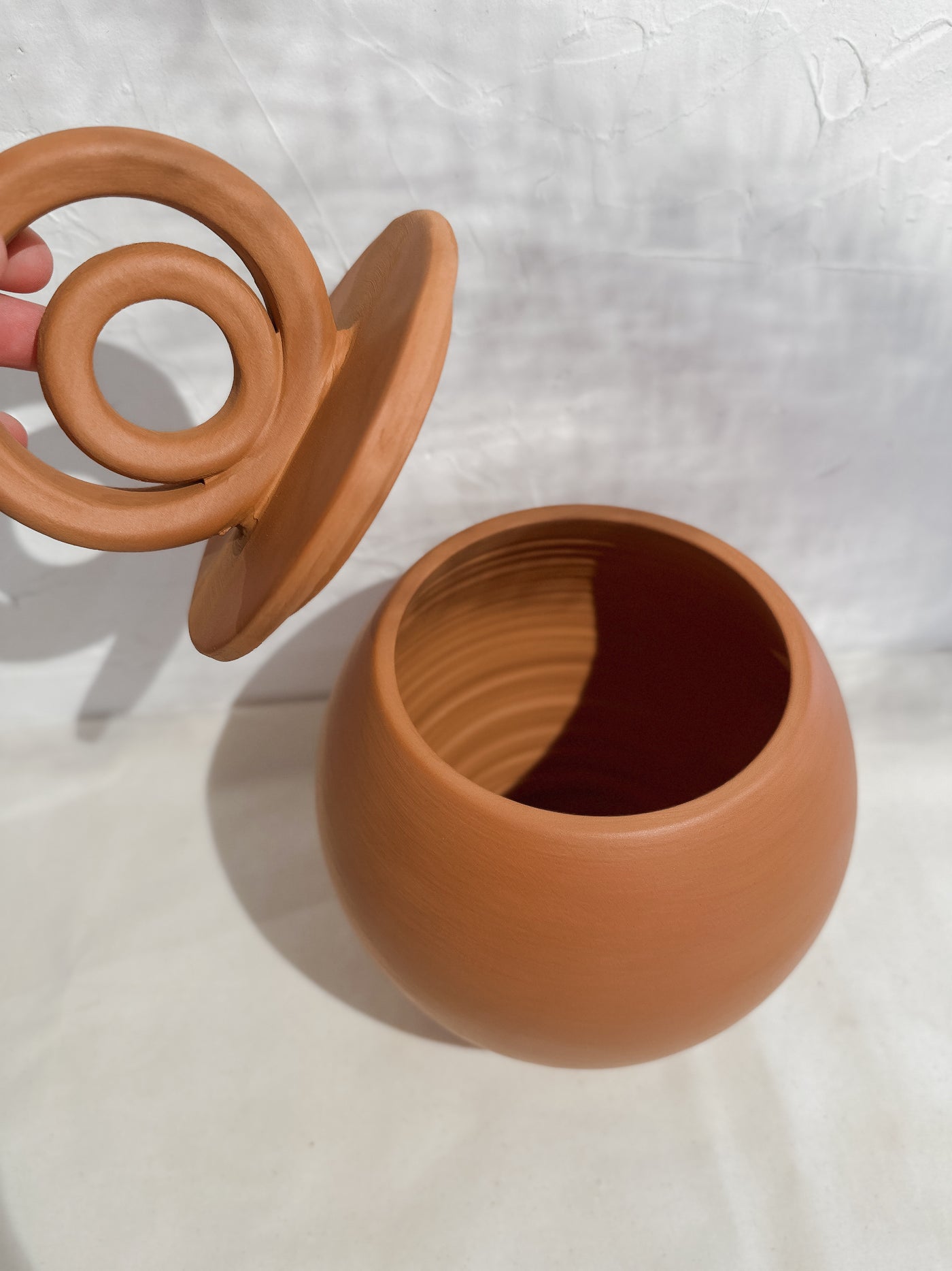 Roca Caus Terracotta Jar with Arches Lid - Simple Good
