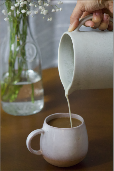 White Glazed Ceramic Mug