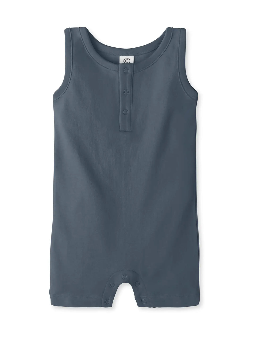 Colored Organics Nile Romper – Harbor - Simple Good