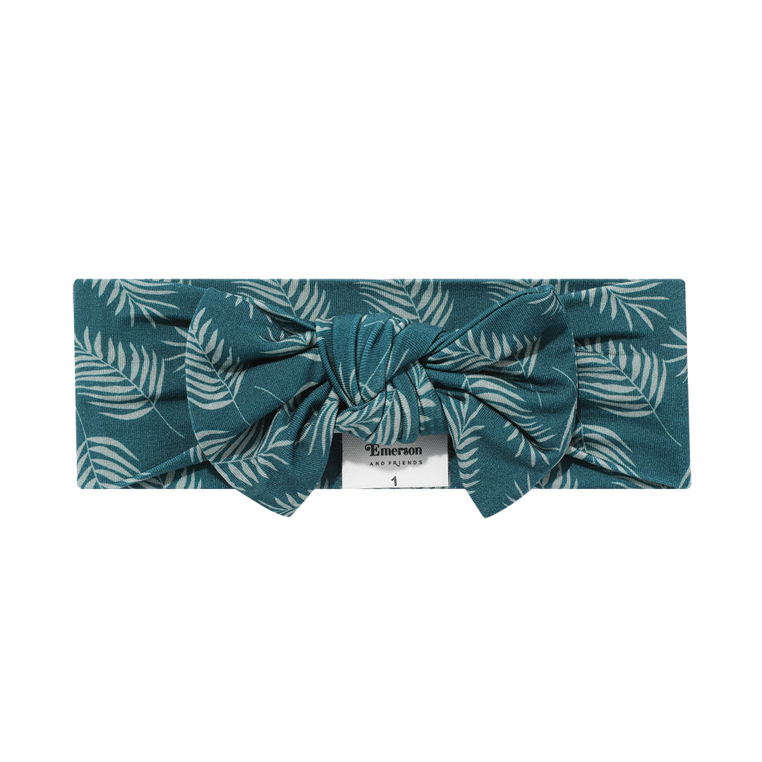 Emerson and Friends Palms in Paradise Bamboo Baby Headband - Simple Good