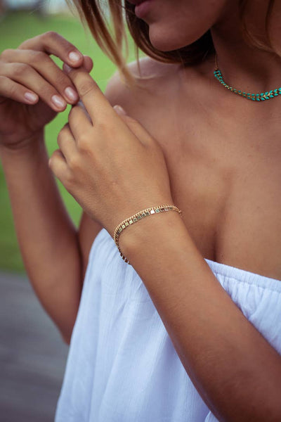 Bali Queen Little Link Gold Bracelet - Simple Good