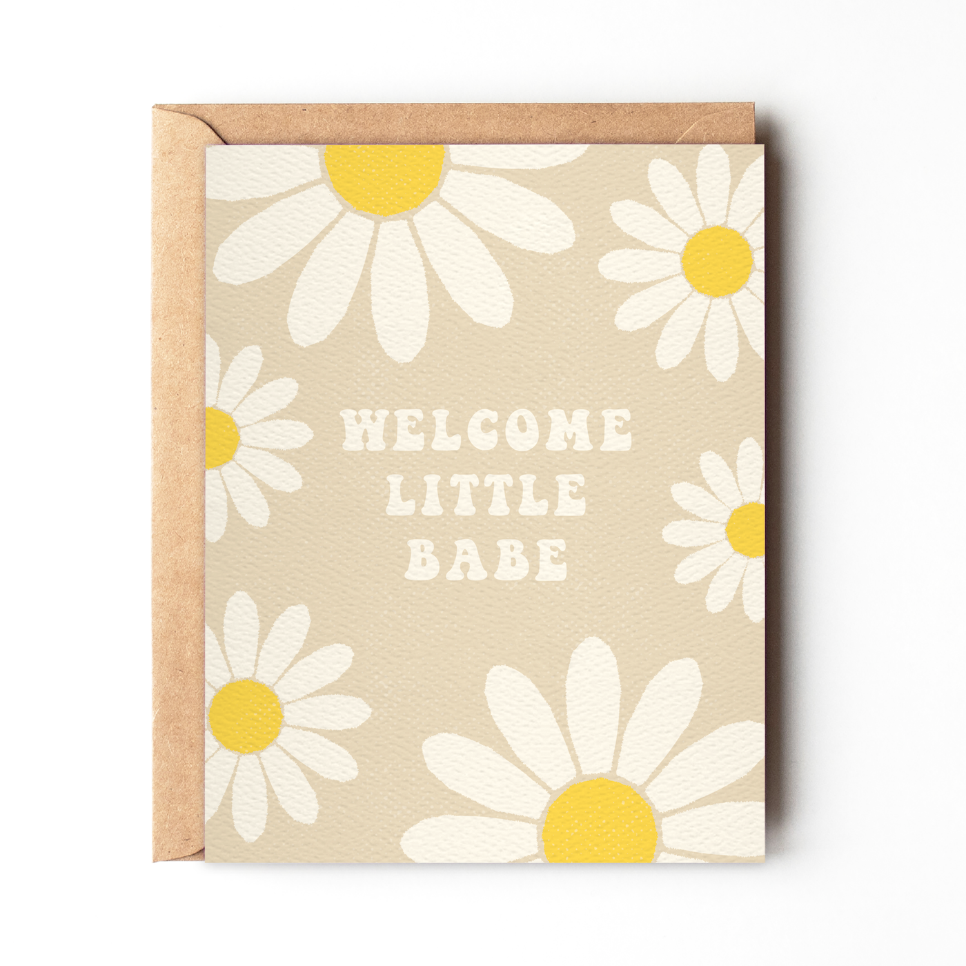 Daydream Prints Welcome Little Babe - Boho Hippie New Baby Card - Simple Good