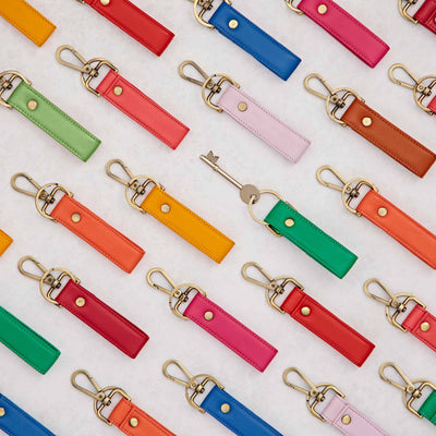The Paper High Gift Company Limited Recycled Leather Keyring with Hook - Simple Good