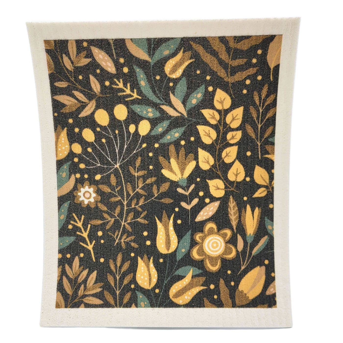 Driftless Studios Golden Spring Flowers Swedish Dishcloth - Simple Good