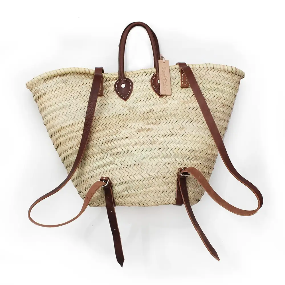 French baskets Straw Backpack - Triangle - Simple Good