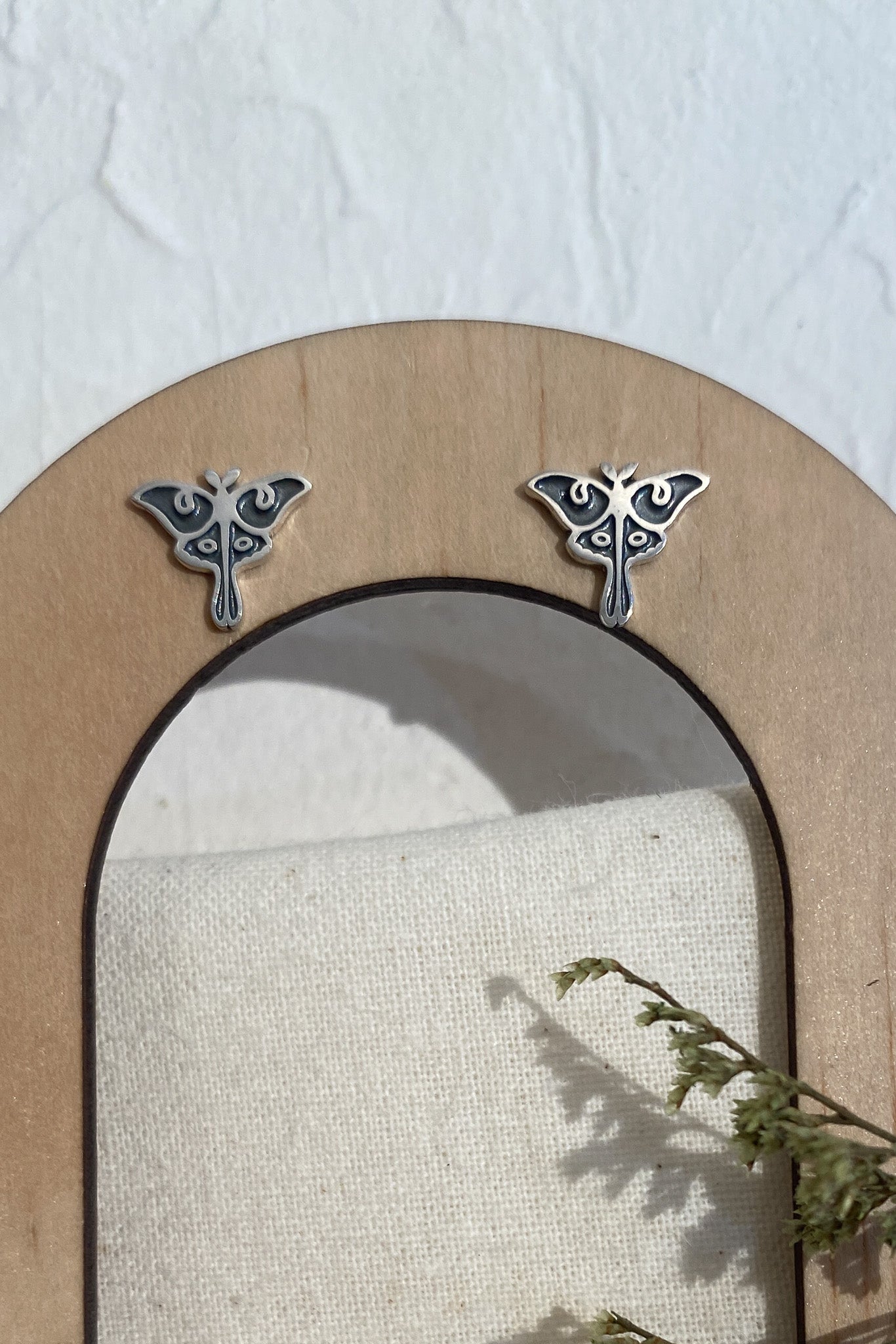 Nina Designs Sterling Luna Moth Studs - Simple Good